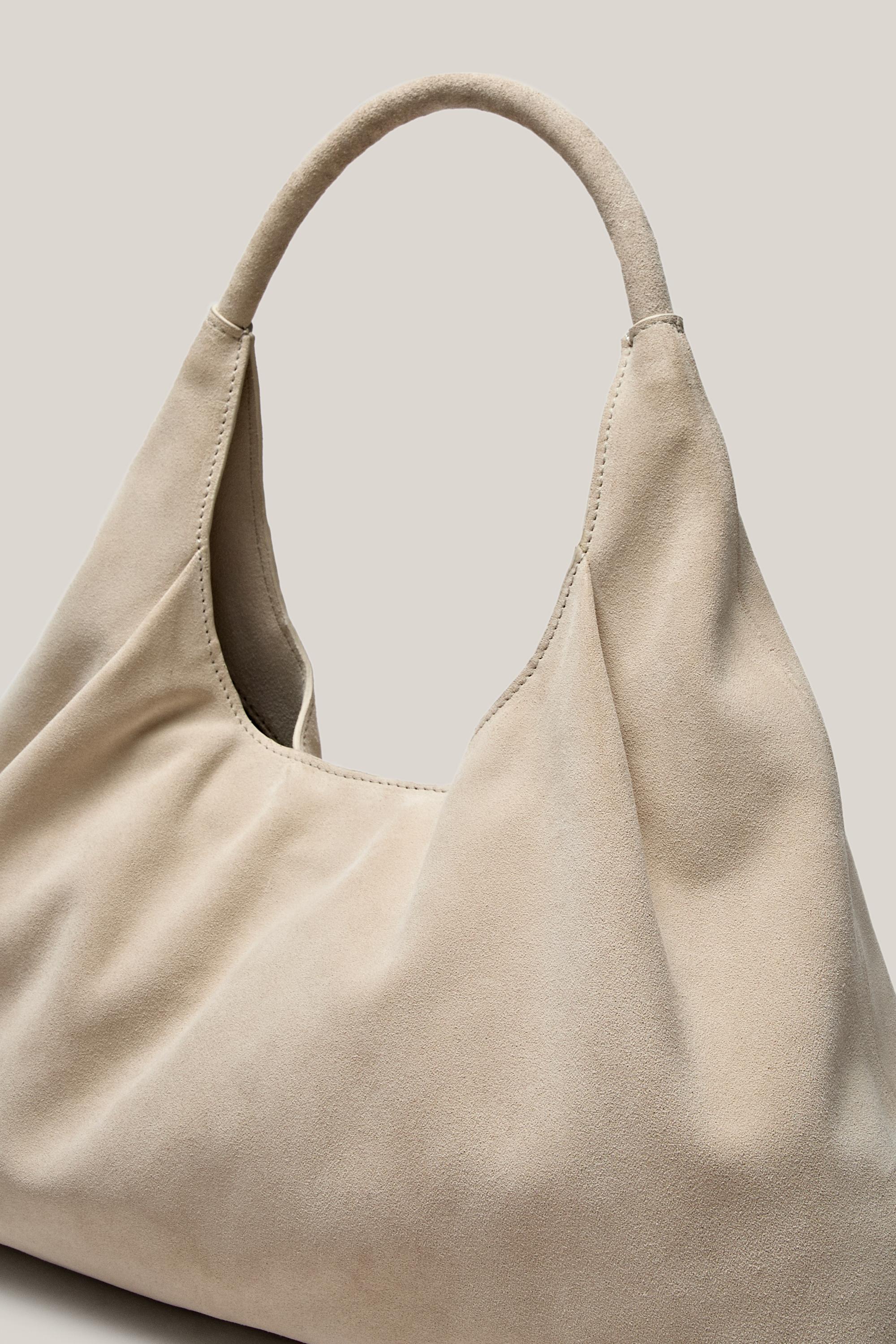 Sac cabas moyen en croûte de cuir - ÉDITION LIMITÉE